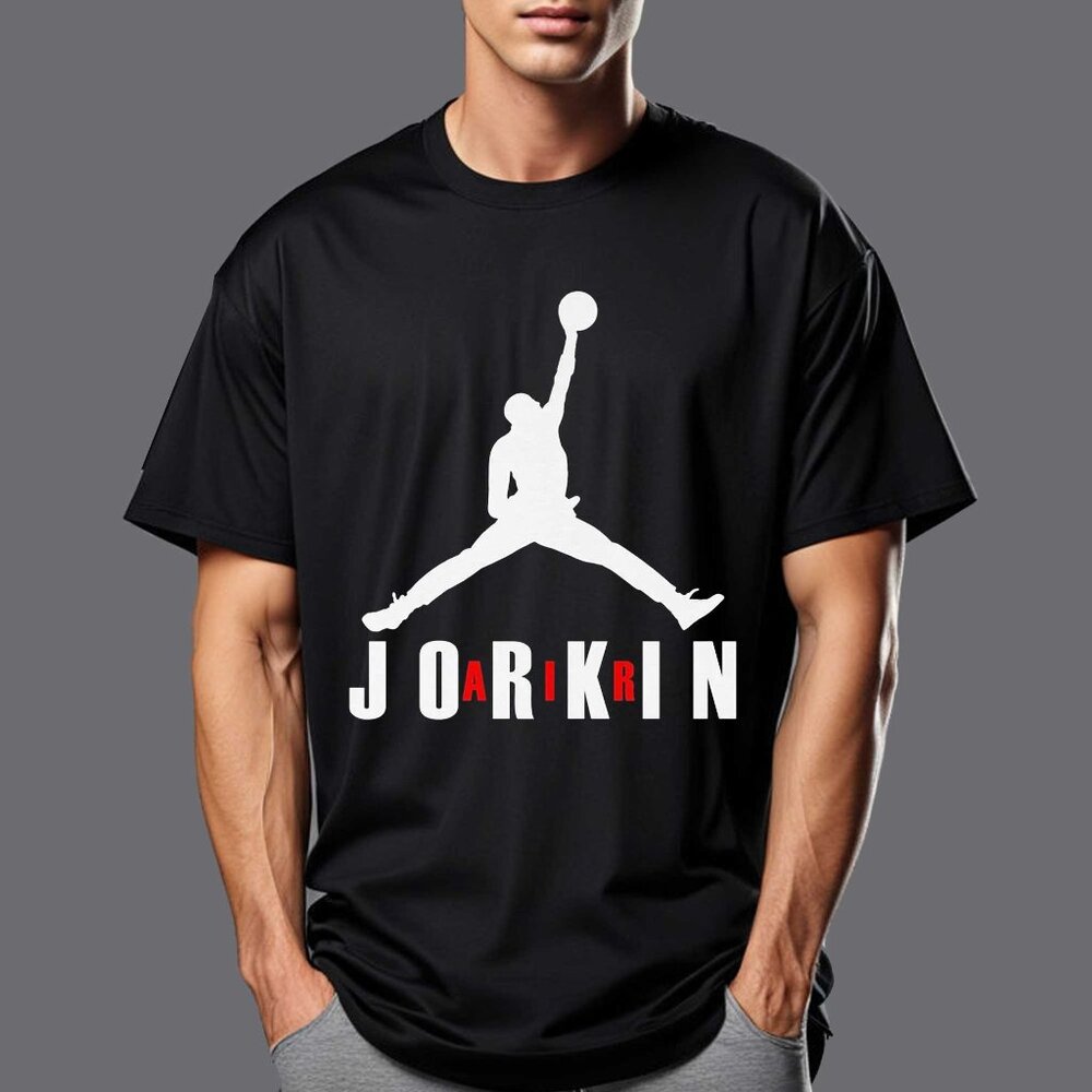 Air Jorkin T-Shirt Funny Parody Meme Basketball Graphic Casual Fan Tee 96